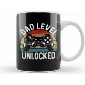 Humuts Dad Level Unlocked Gaming New Dad Baby Announcement Fathers Day Daddy To Be Video Game First 05 Kupa Bardak
