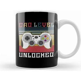 Humuts Dad Level Unlocked Gaming New Dad Baby Announcement Fathers Day Daddy To Be Video Game First 06 Kupa Bardak