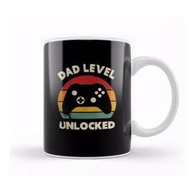 Humuts Dad Level Unlocked Gaming New Dad Baby Announcement Fathers Day Daddy To Be Video Game First Kupa Bardak