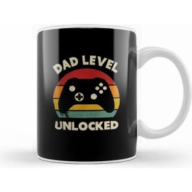 Humuts Dad Level Unlocked Gaming New Dad Baby Announcement Fathers Day Daddy To Be Video Game First Kupa Bardak