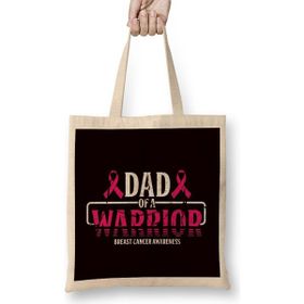 Humuts Dad Of Warrior Breast Cancer Survivor Papa Daddy Grandfather Bez Çanta