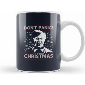 Humuts Dads Army Don't Panic Christmas Knit Pattern Kupa Bardak