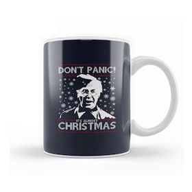 Humuts Dads Army Don't Panic Christmas Knit Pattern Kupa Bardak