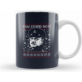Humuts Dads Army Stupid Boy Christmas Knit Pattern Kupa Bardak