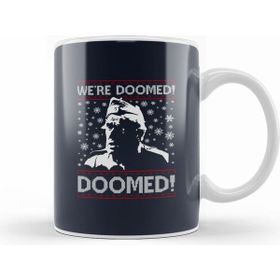 Humuts Dads Army We are Doomed Christmas Knit Pattern Kupa Bardak