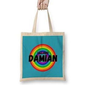 Humuts Damian Lillard - Basketball gifts Vintage Retro Rainbow Quotes For BOYS AND Dad Uzun Saplı Bez Çanta