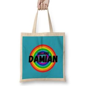 Humuts Damian Lillard - Basketball gifts Vintage Retro Rainbow Quotes For BOYS AND Dad Uzun Saplı Bez Çanta