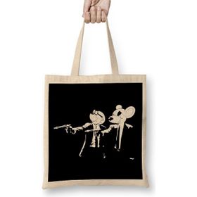 Humuts Danger Mouse And Penfold Pulp Fiction Uzun Saplı Bez Kadın Günlük Çanta