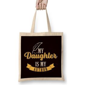 Humuts Daughter Author Writer Bookworm Book Novelist Blogging Story Uzun Saplı Açık Bej Bez Çanta