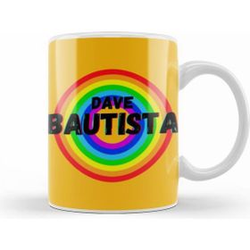 Humuts Dave Bautista Vintage Retro Rainbow Style Warriors Design Wrestlers Gift Kupa Bardak
