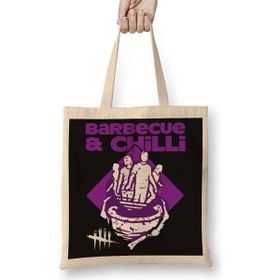 Humuts Dead By Daylight Barbecue and Chilli Uzun Saplı Açık Bej Bez Çanta