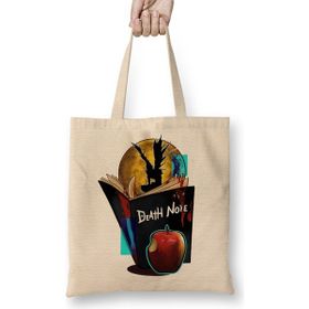 Humuts Death Note 01 Açık Bej Uzun Saplı Bez Çanta