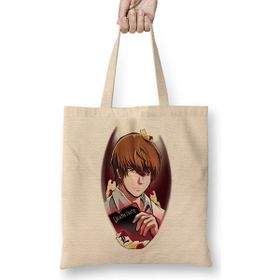 Humuts Death Note 04 Açık Bej Uzun Saplı Bez Çanta