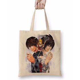 Humuts Death Note Anime L Yagami Light Apple Ryuk Uzun Saplı Bez Çanta