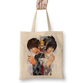 Humuts Death Note Anime L Yagami Light Apple Ryuk Uzun Saplı Bez Çanta
