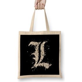 Humuts Death Note - L 01 Açık Bej Uzun Saplı Bez Çanta