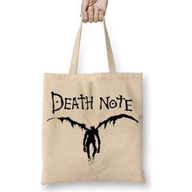 Humuts Death Note Ryuk Figür Açık Bej Uzun Saplı Bez Çanta