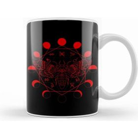 Humuts Death&#039;s Head Moth Blood Moon Alchemical Symbols Kupa
