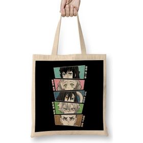 Humuts Demon Slayer Hashira 01 Açık Bej Uzun Saplı Bez Çanta