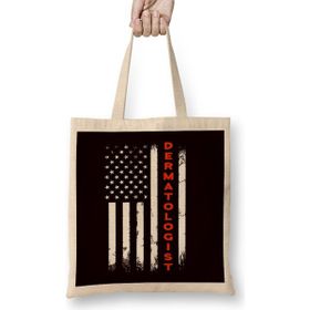 Humuts Dermatologist Usa American Flag Dermatology Skin Doctor Bez Kadın Günlük Çanta