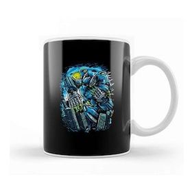 Humuts Destroy The City Futuristic Robot Kupa Bardak