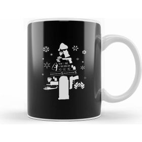 Humuts Die Hard Christmas Tree Silhouette Kupa Bardak