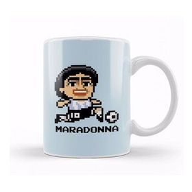 Humuts Diego Maradonna Pixel Character Kupa Bardak