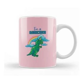 Humuts Dinosaur Retro Pixel I'm A Dinocorn Kupa Bardak