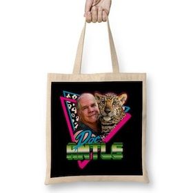 Humuts Doc Antle 80s Retro Tiger King Uzun Saplı Bez Çanta