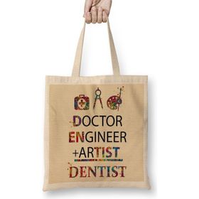 Humuts Doctor Engineer Artist Dentist 01 Bez Kadın Günlük Çanta