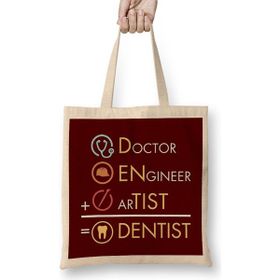Humuts Doctor Engineer Artist Dentist 016 Bez Kadın Günlük Çanta