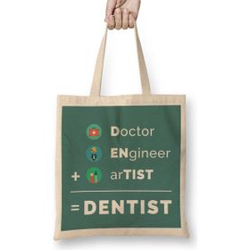 Humuts Doctor Engineer Artist Dentist 018 Bez Kadın Günlük Çanta