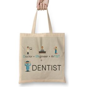 Humuts Doctor Engineer Artist Dentist 019 Bez Kadın Günlük Çanta