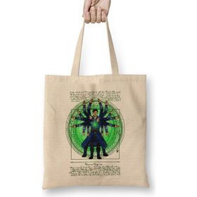 Humuts Doctor Strange Vitruvian Magician Uzun Saplı Açık Bej Bez Çanta