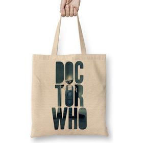 Humuts Doctor Who Açık Bej Uzun Saplı Bez Çanta