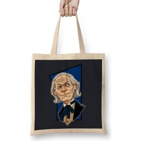 Humuts Doctor Who the First Doctor Uzun Saplı Açık Bej Bez Çanta