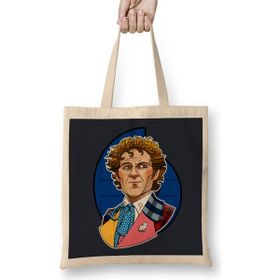 Humuts Doctor Who the Sixth Doctor Uzun Saplı Açık Bej Bez Çanta