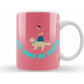 Humuts Dogs You Make Me Happy Dog Lover Gifts Kupa Bardak