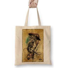 Humuts Dom Quixote Açık Bej Uzun Saplı Bez Çanta