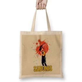 Humuts Domantas Sabonis Domantas Sabonis Vintage Art -Legend Basketball Gift Vintage Retro Style Uzun Saplı Bez Çanta
