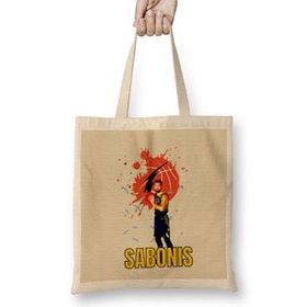 Humuts Domantas Sabonis Vintage Art -Legend Basketball Gift Vintage Retro Style Uzun Saplı Bez Çanta