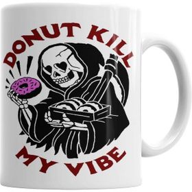 Humuts Donut Kıll My Vıbe Beyaz Kupa