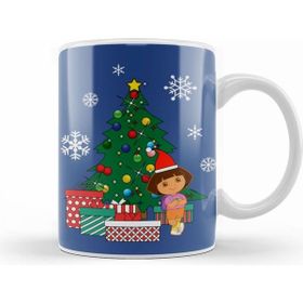 Humuts Dora the Explorer Around the Christmas Tree Beyaz Kupa