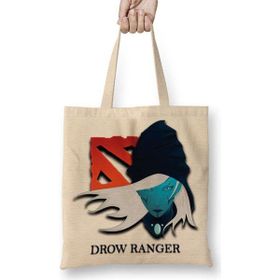 Humuts Dota 2 Drow Ranger Açık Bej Uzun Saplı Bez Çanta