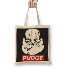 Humuts Dota 2 Pudge Açık Bej Uzun Saplı Bez Çanta