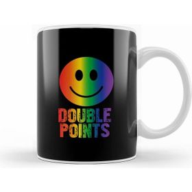 Humuts Double Points Smiley Face Beyaz Kupa