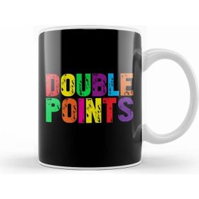 Humuts Double Points Text Beyaz Kupa