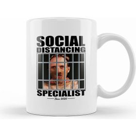 Humuts Dr Hannibal Lecter Social Distancing Specialist Tasse Beyaz Kupa