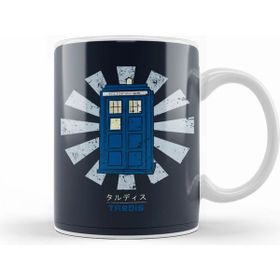 Humuts Dr Who Tardis Retro Japanese Beyaz Kupa