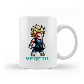 Humuts Dragon Ball Z Pixel Vegeta Beyaz Kupa